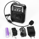 Усилитель голоса поясной GID-98 35W аккумулятор, запись USB/MP3/FM